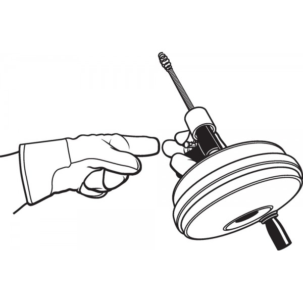RIDGID POWER-SPIN+ Reinigungsgerät mit automatischen Spiralenvorschub